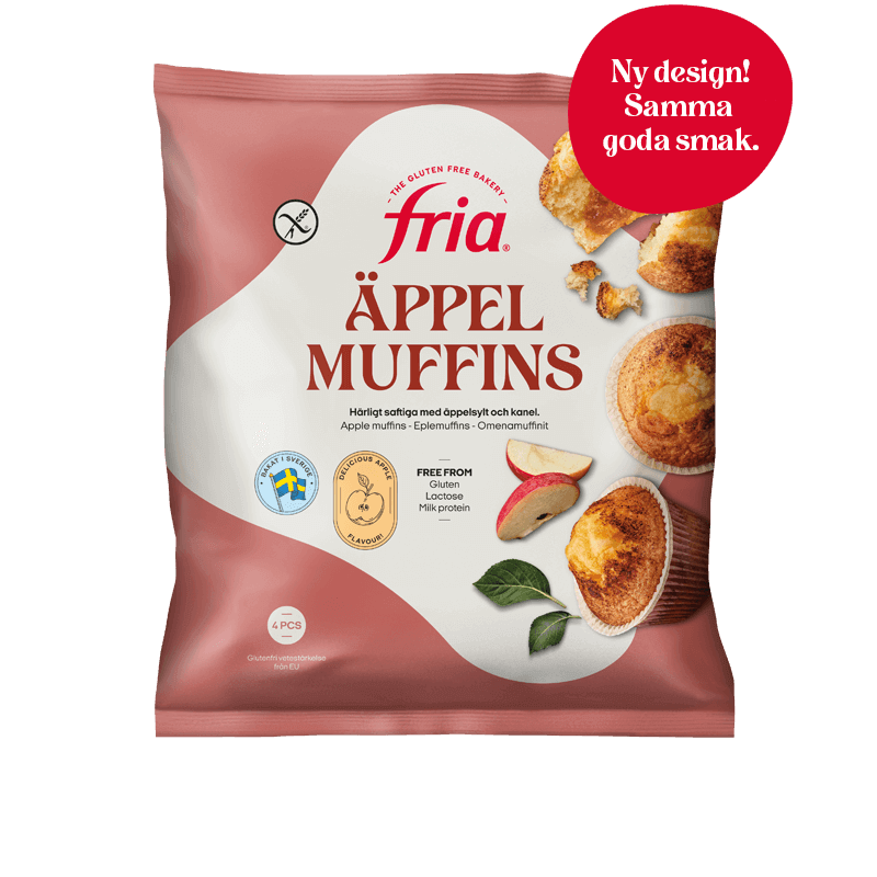 Fria Glutenfria Äpplemuffins