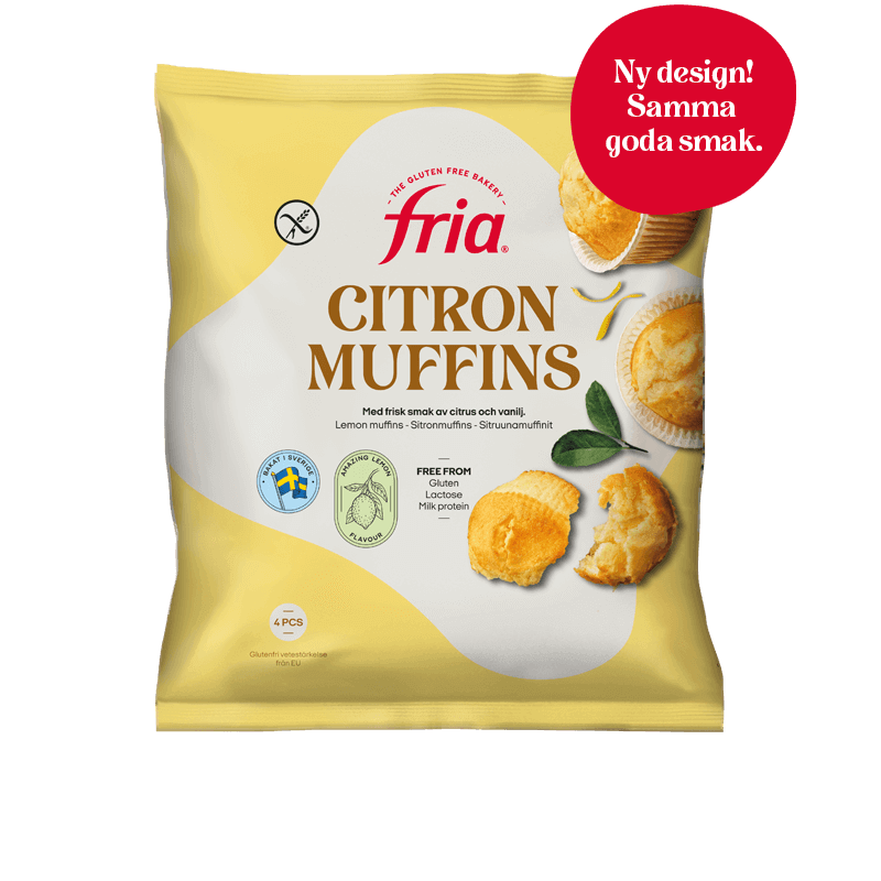 Fria Glutenfria Citronmuffins